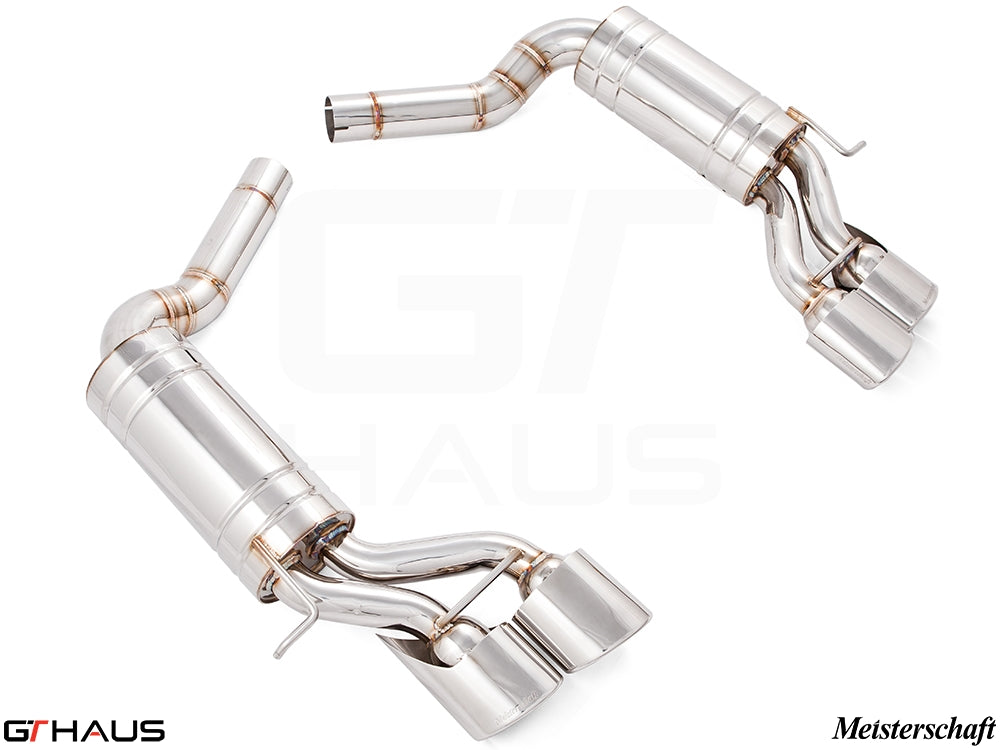 Premium exhaust system for Mercedes-Benz W219 CLS-Class CLS350 V6, featuring stainless steel construction and performance design.