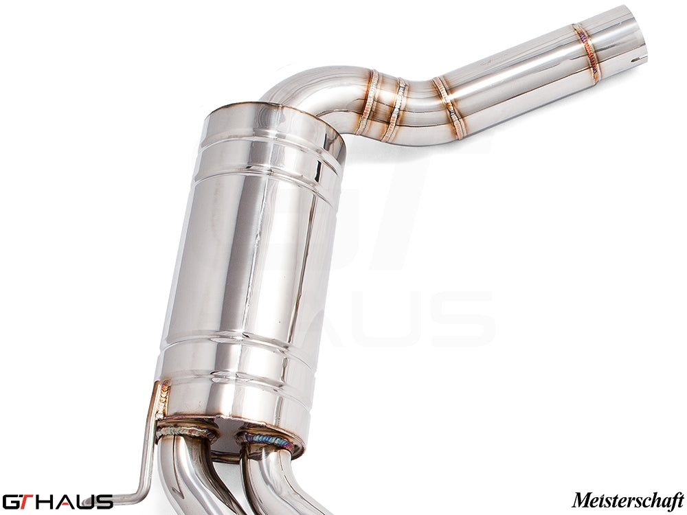 Premium exhaust system for Mercedes-Benz W219 CLS550 V8, featuring stainless steel construction and precision engineering.