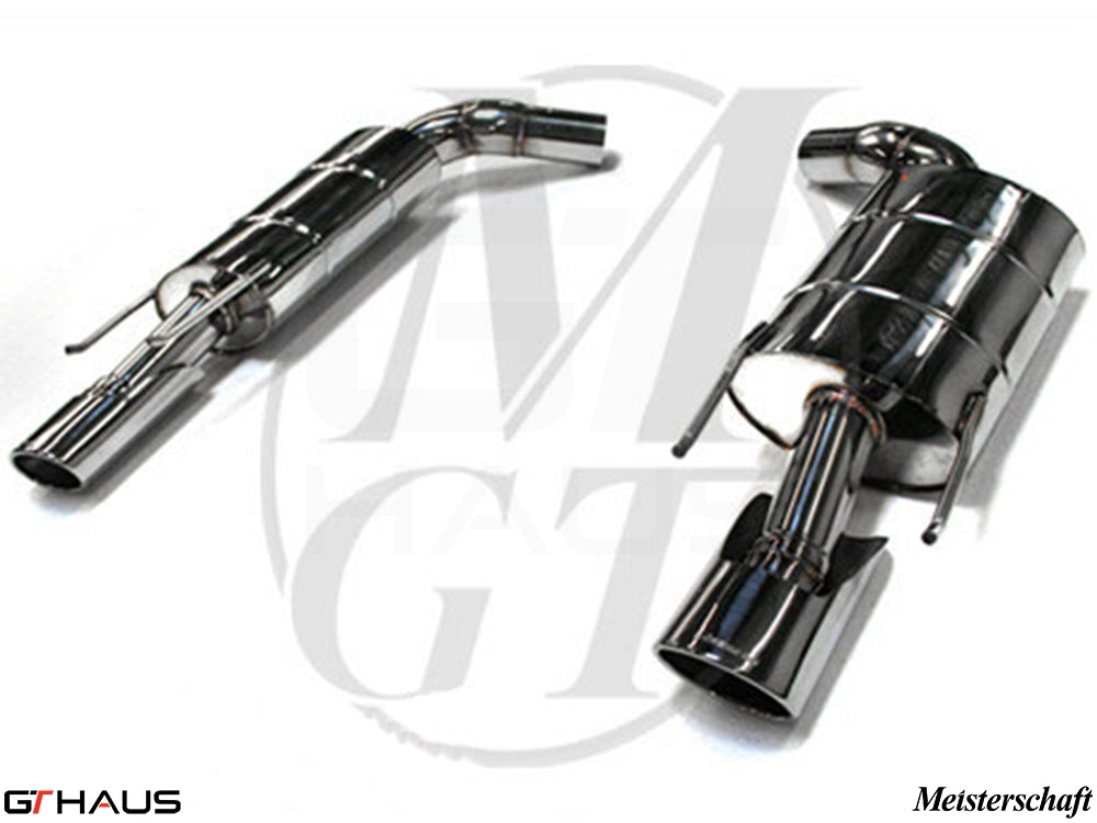 Premium stainless steel exhaust system for Mercedes-Benz W221 S-Class S550 V8, enhancing performance and sound.