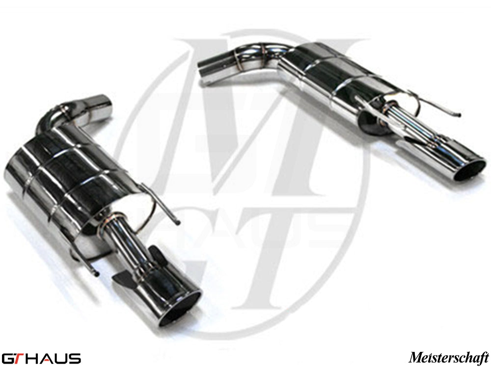 Premium stainless steel exhaust system for Mercedes-Benz W221 S-Class S550 V8, enhancing performance and sound.