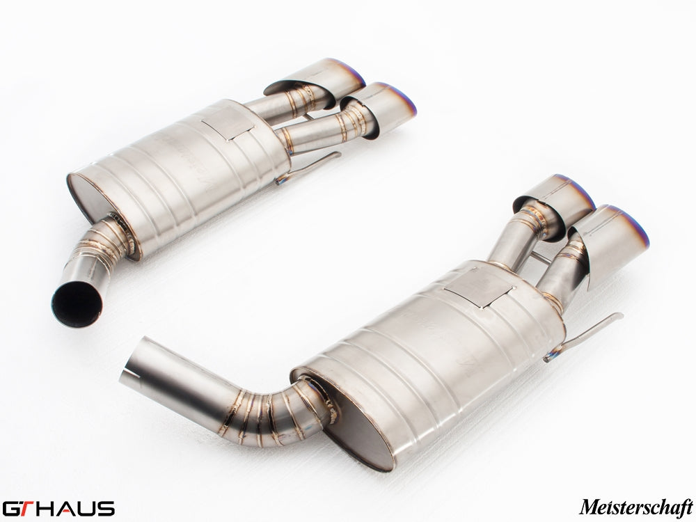 Premium exhaust system for Mercedes-Benz W221 S-Class S600 V12, featuring stainless steel construction and performance design.