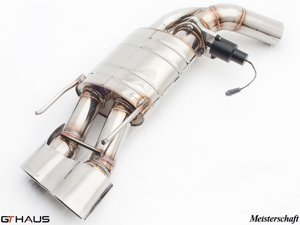 Premium performance exhaust system for Mercedes-Benz W221 S-Class S65 AMG V12 Bi-turbo, featuring stainless steel construction.