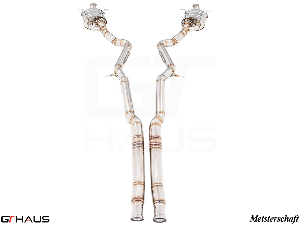 Premium exhaust system for Mercedes-Benz W222 S-Class Sedan S600/S650 (2015-2020) with V12 Bi-Turbo engine.