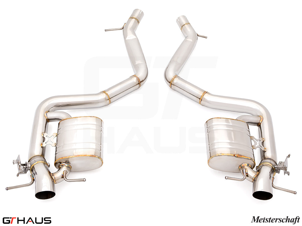 Premium exhaust system for Mercedes-Benz W223 S580 Sedan, enhancing performance with stainless steel construction.