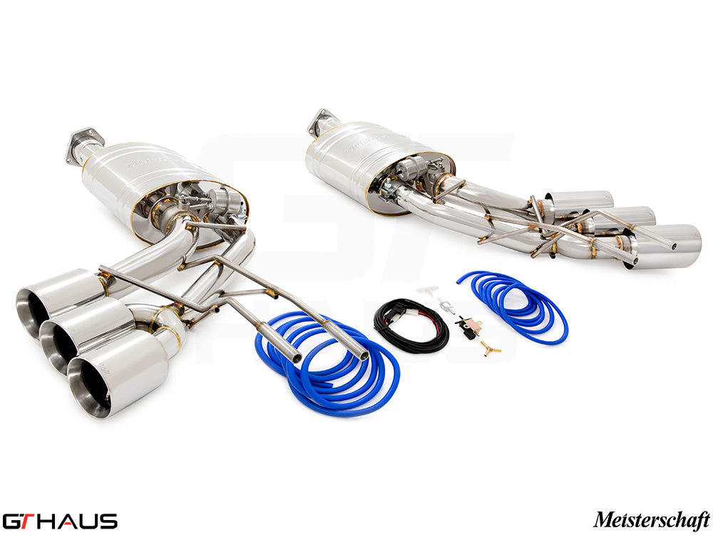 Premium exhaust system for Mercedes-Benz W463 G-Class G63 AMG 6x6 Special Edition, featuring stainless steel construction and electronic valve control.