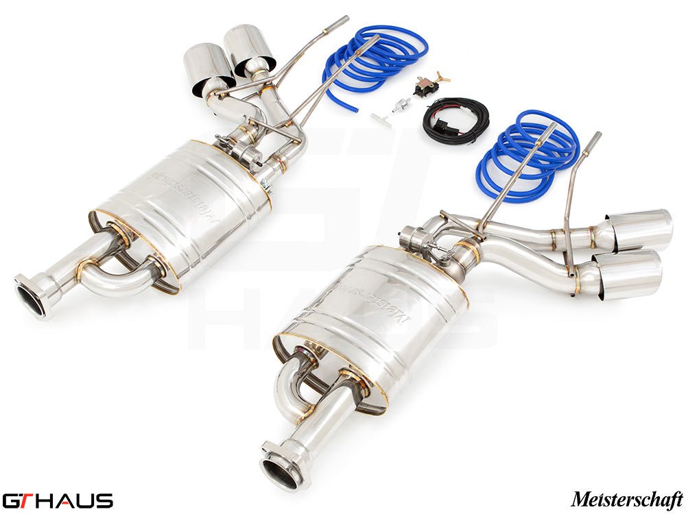 Premium exhaust system for Mercedes-Benz W463 G-Class G63 AMG, featuring stainless steel construction and performance enhancements.