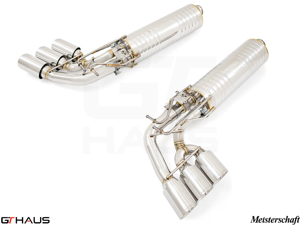 Premium exhaust system for 2019+ Mercedes-Benz W463 G-Class G500/550, featuring stainless steel construction and enhanced performance.