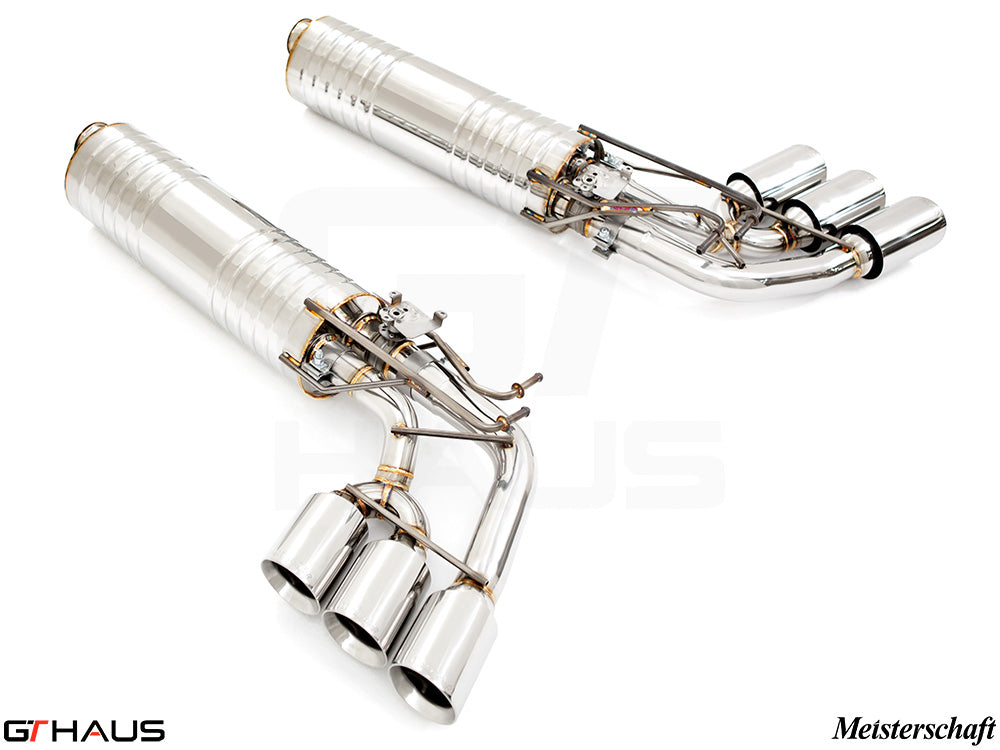 Premium exhaust system for Mercedes-Benz W463 G-Class G63 AMG featuring V8 Bi-turbo, crafted for enhanced performance.
