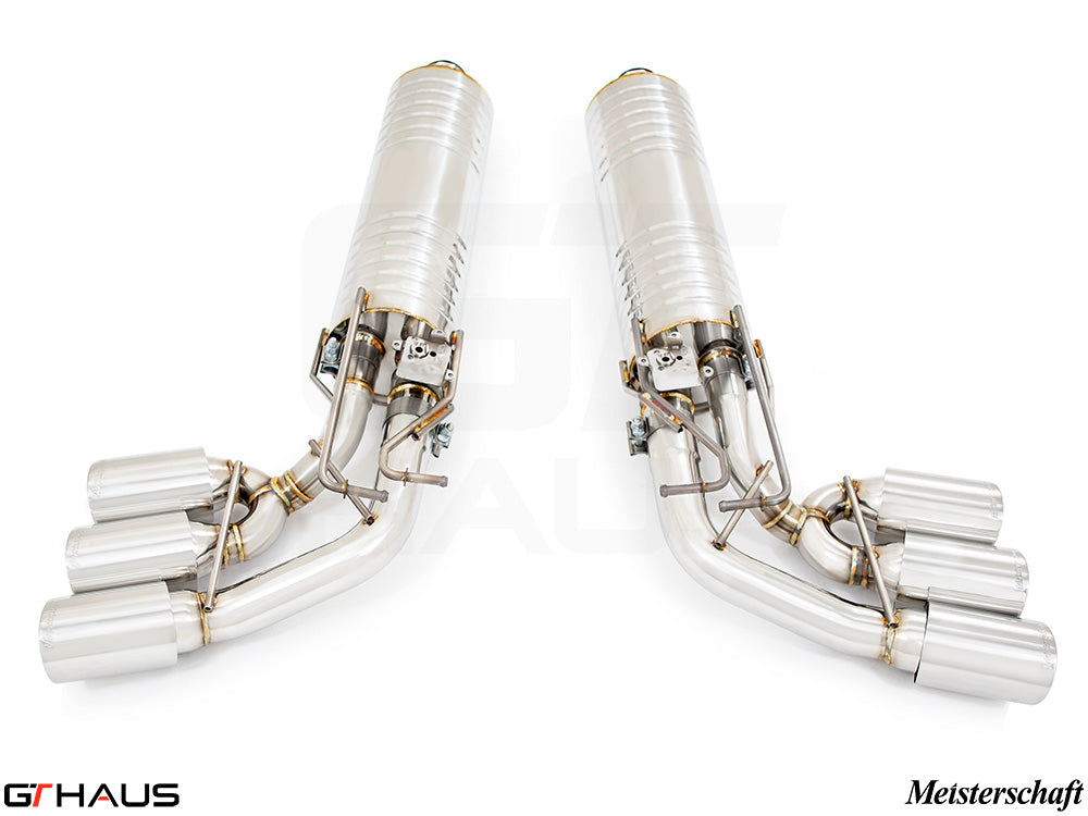 Premium exhaust system for Mercedes-Benz W463 G-Class G63 AMG featuring V8 Bi-turbo, crafted for enhanced performance.