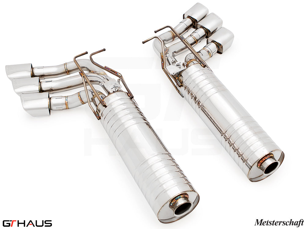 Premium exhaust system for 2019+ Mercedes-Benz W463 G-Class G63 AMG, featuring stainless steel construction and advanced design.