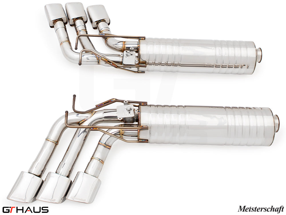 Premium exhaust system for Mercedes-Benz W463 G-Class G63 AMG featuring V8 Bi-turbo, designed for enhanced performance.
