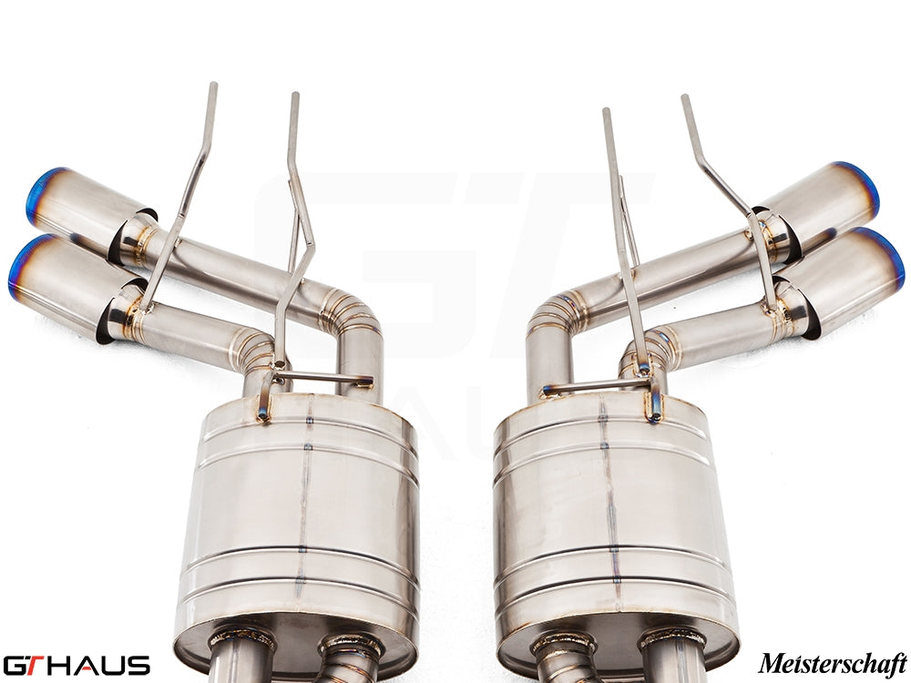 Premium exhaust system for Mercedes-Benz W463 G-Class G63 AMG featuring V8 Bi-turbo, crafted for performance and style.