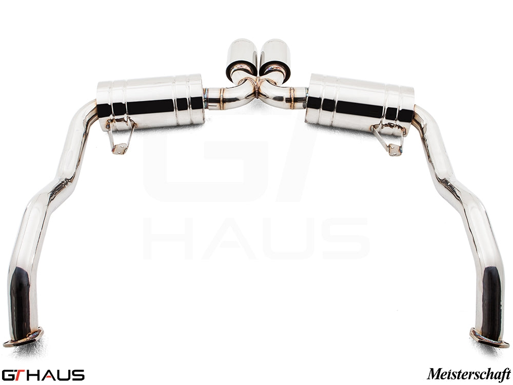 Premium exhaust system for Porsche 987.2 Cayman PDK, enhancing performance and sound for 2009-2012 models.