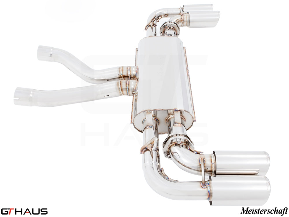 Premium Meisterschaft exhaust system for Porsche Cayenne (2nd Gen) V8, enhancing performance and sound.
