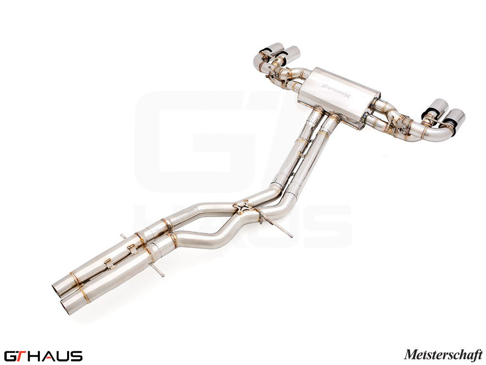 Premium exhaust system for 2024+ Porsche Cayenne SUV/Coupe V8 Turbo, enhancing performance and sound.
