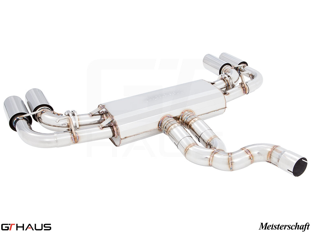 Premium performance exhaust system for 2024+ Porsche Cayenne SUV/Coupe V6 Turbo, featuring stainless steel construction.