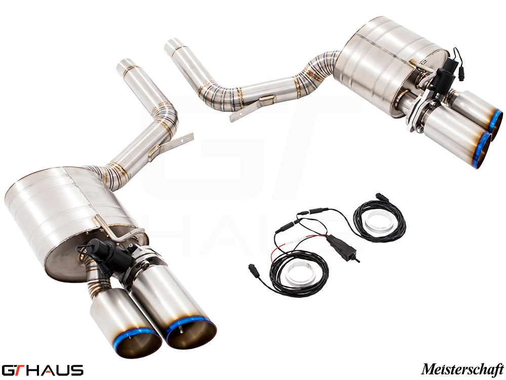 Premium performance exhaust system for Porsche Panamera Sedan 970 V6 Diesel, featuring stainless steel construction and electronic valve control.