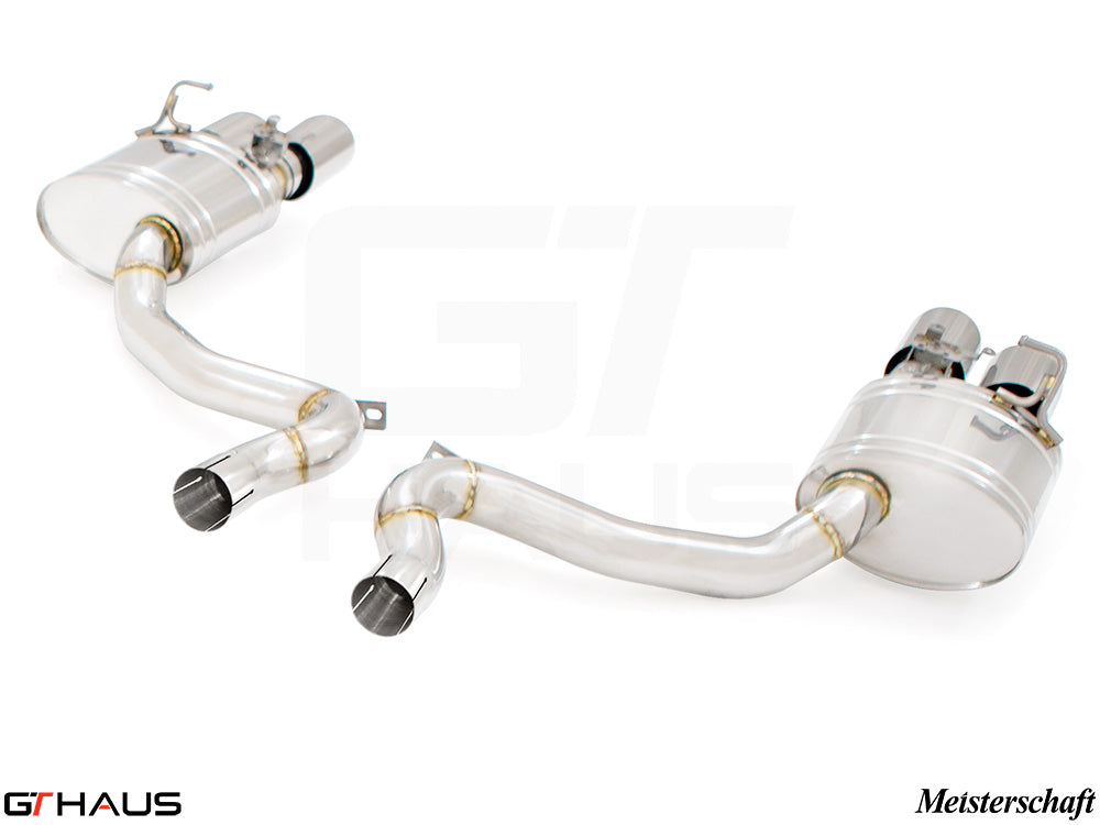 Premium exhaust system for Porsche Panamera Sedan 971 V6 (2.9T models: S/4S) SWB, featuring stainless steel construction.