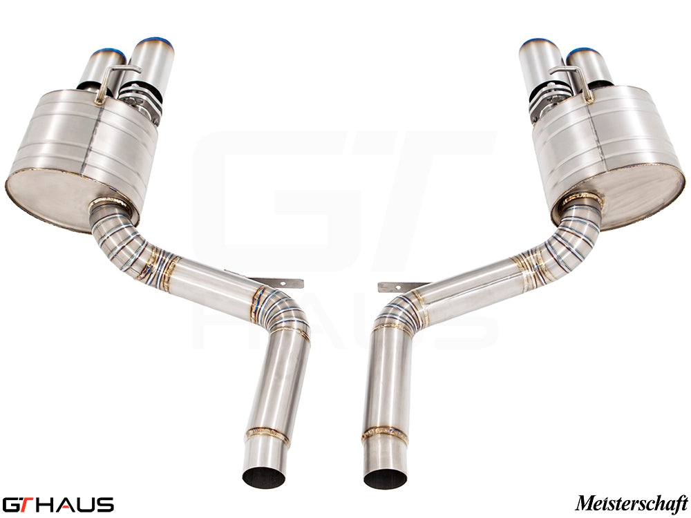 Premium performance exhaust system for Porsche Panamera Sedan 971 V6 (2.9T models: S/4S) SWB, featuring stainless steel construction.