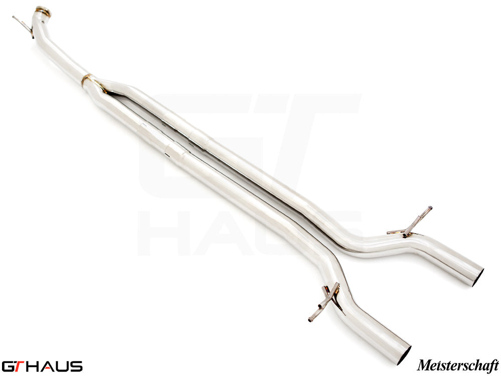 Premium cat-back LSR bolt-on pipes for Porsche Panamera 971 V8 models, enhancing performance and sound.