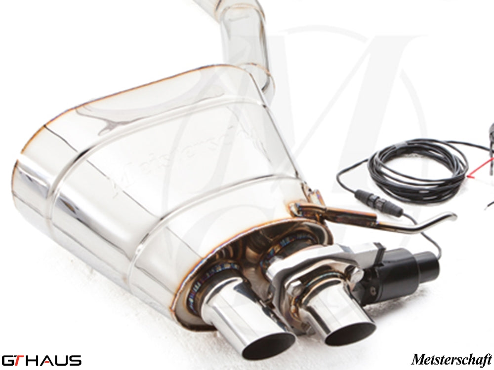 Premium exhaust system for Rolls Royce Dawn V12 Bi-turbo Coupe, featuring stainless steel construction and electronic valve control.