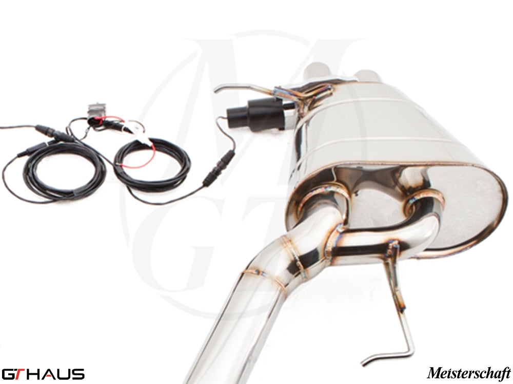 Premium exhaust system for Rolls Royce Dawn V12 Bi-turbo Coupe, featuring stainless steel construction and electronic valve control.