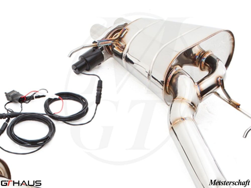 Premium exhaust system for Rolls Royce Dawn V12 Bi-turbo Coupe, featuring stainless steel construction and electronic valve control.