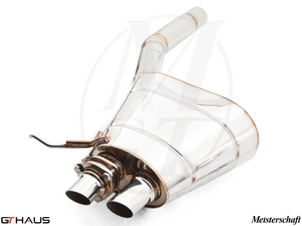 Premium exhaust system for Rolls Royce Ghost V12 Bi-turbo sedan, featuring dual tips and high-quality stainless steel design.