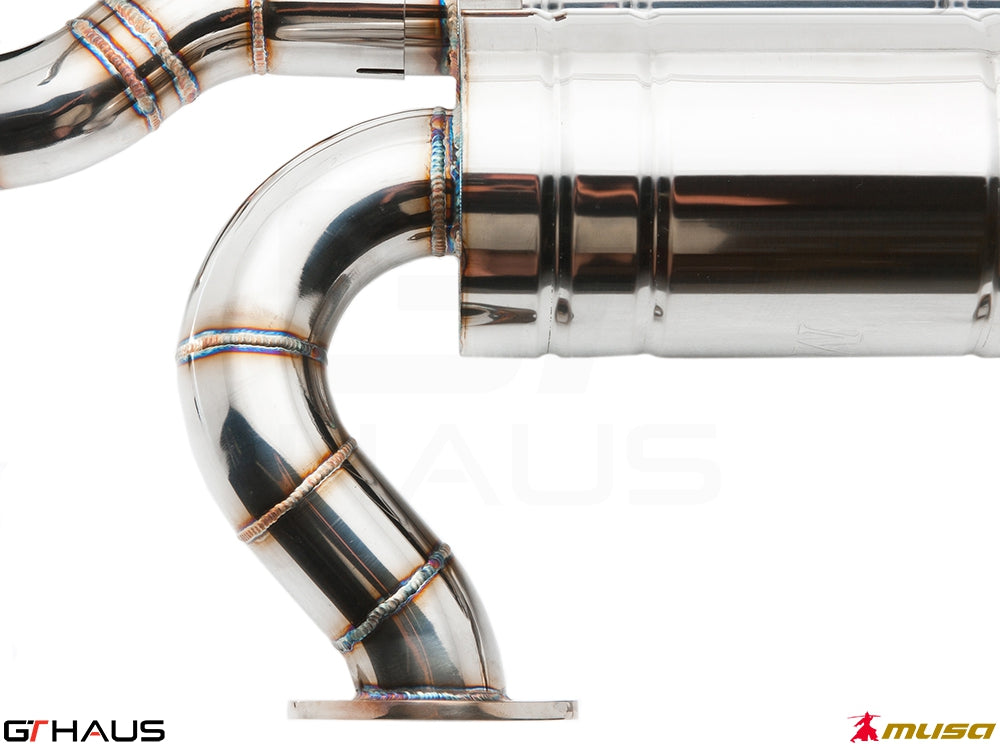 Premium performance exhaust system for Infiniti G37 Coupe and Cabrio, featuring high-quality stainless steel construction.