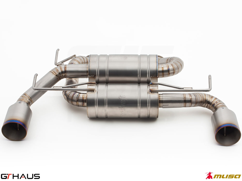 High-performance exhaust system for Infiniti G37, G37S, Cabrio, and Q60 Coupe, featuring stainless steel construction.