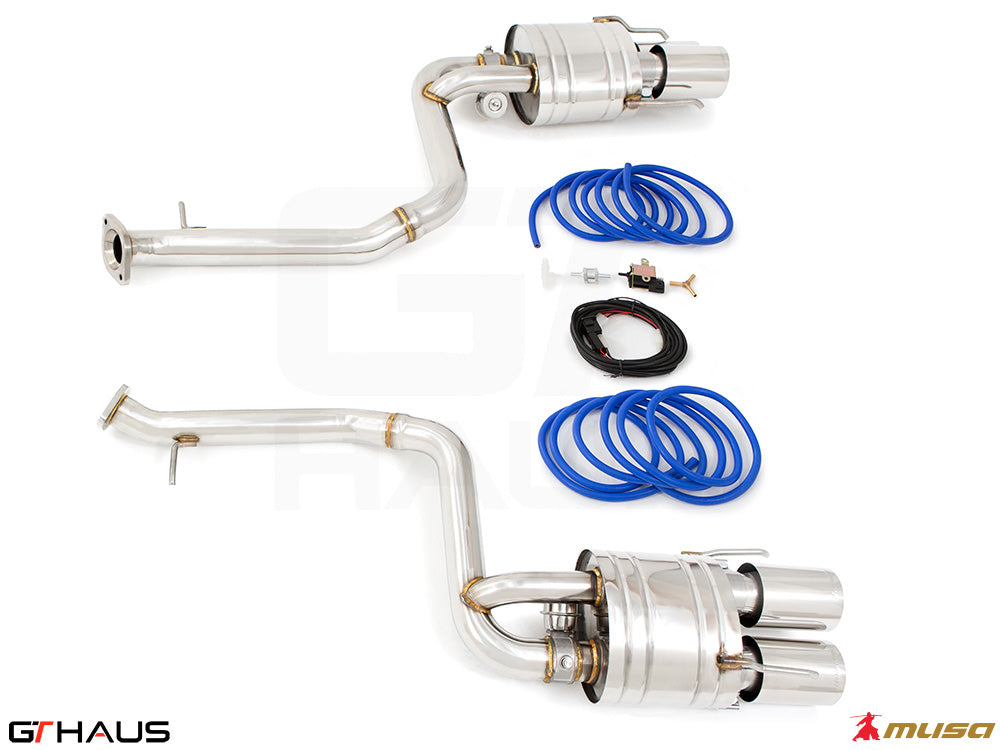 Premium exhaust system for Lexus GS-F (V8) 2012+, featuring stainless steel construction and electronic valve control.