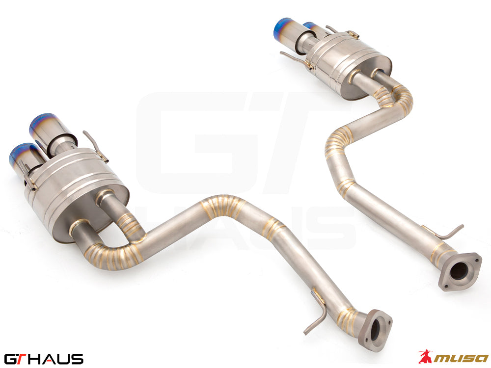 Premium performance exhaust system for Lexus GS-F (V8) 2012+, featuring stainless steel construction and electronic valve control.