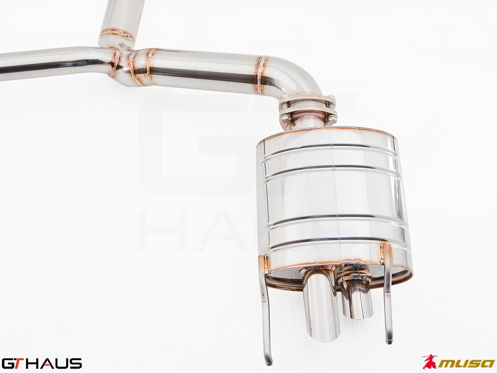 Premium performance exhaust system for Lexus IS-F V8 Sedan, featuring stainless steel construction and precision engineering.