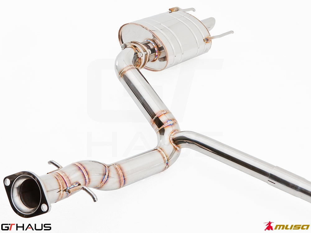Premium performance exhaust system for Lexus IS-F V8 Sedan, featuring stainless steel construction and precision design.