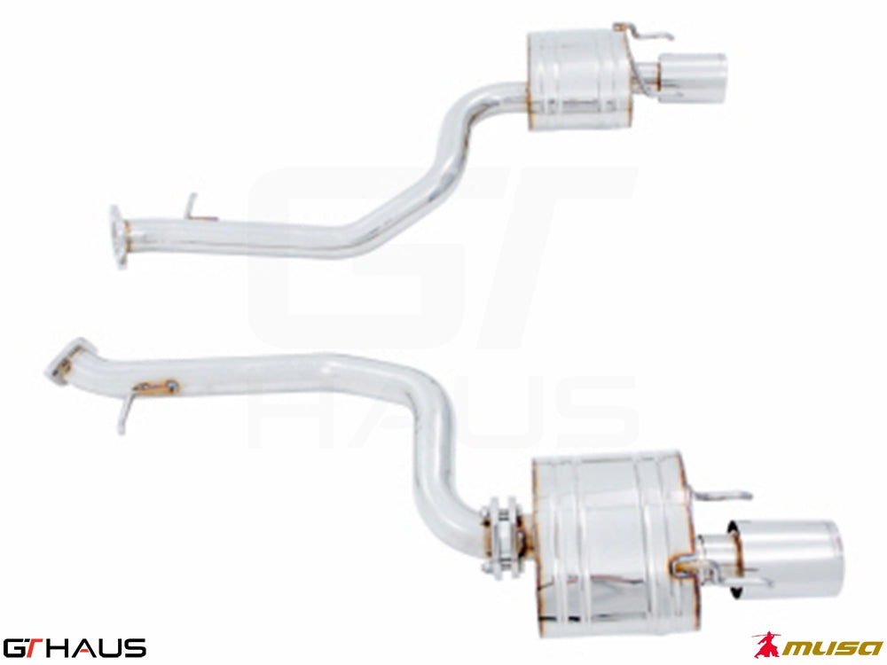 Premium performance exhaust system for Lexus IS 250/350/350F-sport (RWD) 2014+, featuring stainless steel construction.