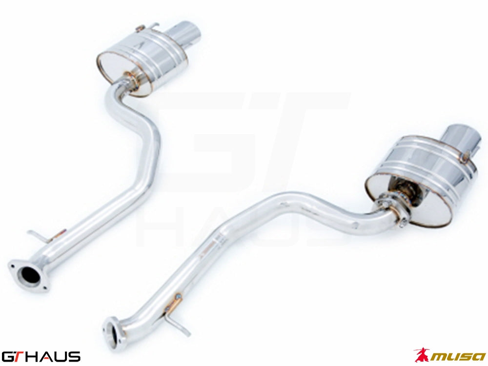 Premium exhaust system for Lexus IS 250/350/350 F-Sport (RWD) 2014+, featuring stainless steel construction and enhanced performance.