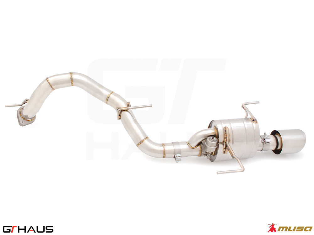 Premium performance exhaust system for Lexus LX600 (2022+) featuring stainless steel construction and electronic valve control.