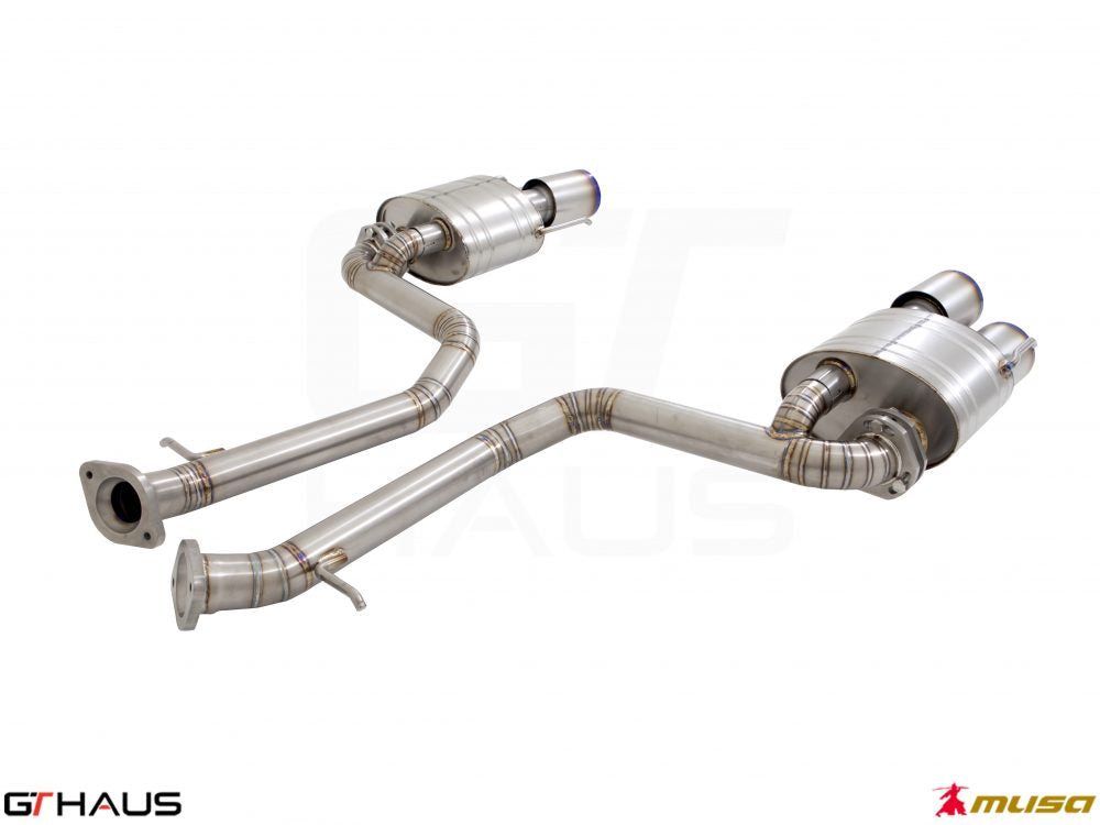 Premium exhaust system for Lexus RC-F (V8) 2014+, featuring stainless steel construction and enhanced performance.