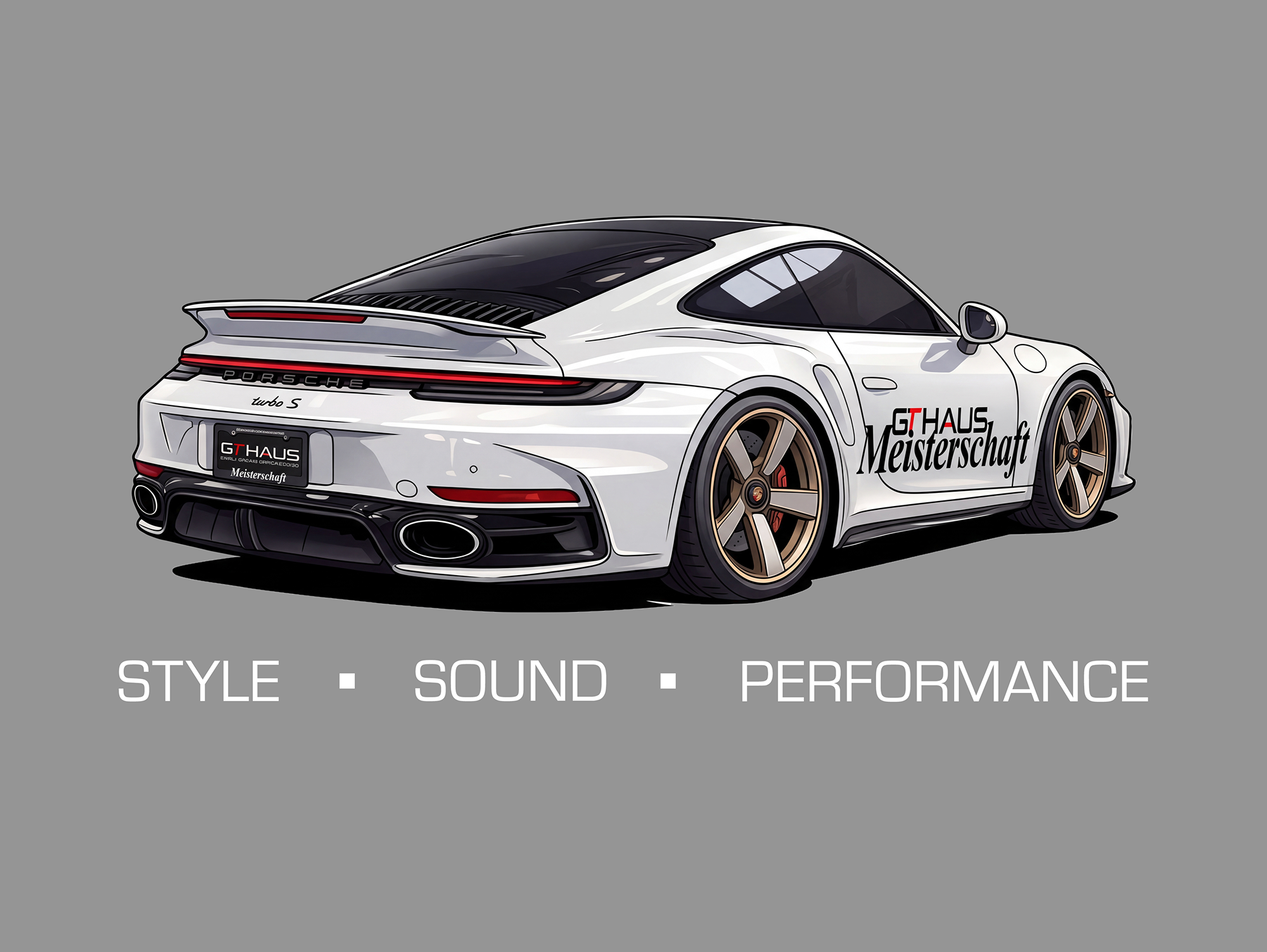 MEISTERSCHAFT T-shirt [Porsche 911 Turbo S]